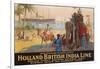 Holland British India Line Poster-E.V. Hove-Framed Giclee Print