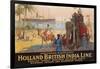 Holland British India Line Poster-E.V. Hove-Framed Giclee Print