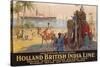 Holland British India Line Poster-E.V. Hove-Stretched Canvas