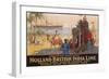 Holland British India Line Poster-E.V. Hove-Framed Premium Giclee Print
