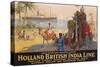 Holland British India Line Poster-E.V. Hove-Stretched Canvas