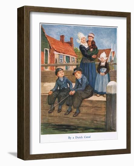 Holland: by a Dutch Canal-Gordon Frederick Browne-Framed Giclee Print