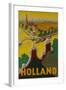 Holland Canal Travel Poster-null-Framed Giclee Print