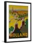 Holland Canal Travel Poster-null-Framed Giclee Print