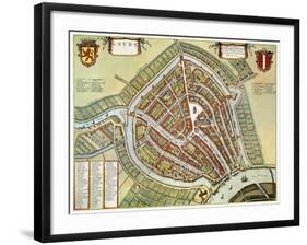 Holland: Gouda Plan, 1649-Jan Blaeu-Framed Giclee Print