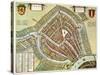 Holland: Gouda Plan, 1649-Jan Blaeu-Stretched Canvas