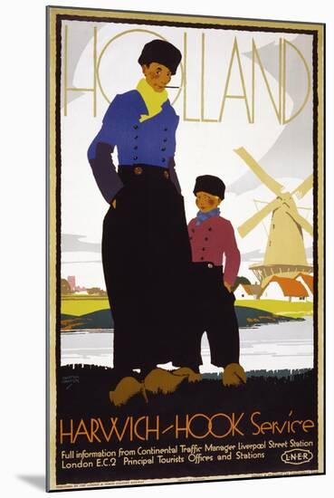 Holland, Harwich-Hook Service-null-Mounted Giclee Print