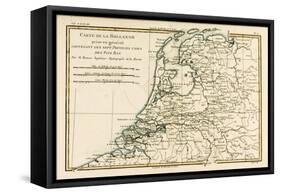 Holland Including the Seven United Provinces of the Low Countries, from 'Atlas De Toutes Les…-Charles Marie Rigobert Bonne-Framed Stretched Canvas