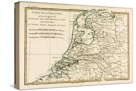 Holland Including the Seven United Provinces of the Low Countries, from 'Atlas De Toutes Les…-Charles Marie Rigobert Bonne-Stretched Canvas