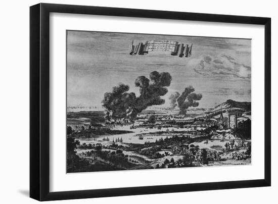 'Holland's Raid on the Thames', c1668-Willem Schellinks-Framed Giclee Print