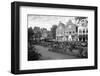 Holland, Zwolle. Black and White, Bicycles in a Parking Place-Petr Bednarik-Framed Photographic Print