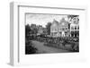 Holland, Zwolle. Black and White, Bicycles in a Parking Place-Petr Bednarik-Framed Photographic Print