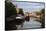 Holland, Zwolle. Pancake Ship and Other Boats on a Canal in Zwolle-Petr Bednarik-Framed Stretched Canvas