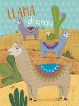 Llama Drama motif 2-Holli Conger-Giclee Print