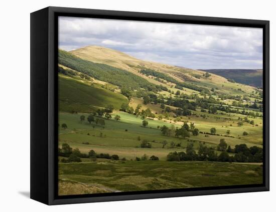 Hollins Cross and Lose Hill Ridge, Castleton, Peak District National Park, Derbyshire, England-White Gary-Framed Stretched Canvas