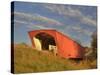 Holliwell Covered Bridge Spans Middle River, Built in 1880, Madison County, Iowa, Usa-Jamie & Judy Wild-Stretched Canvas