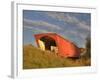 Holliwell Covered Bridge Spans Middle River, Built in 1880, Madison County, Iowa, Usa-Jamie & Judy Wild-Framed Photographic Print