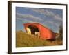 Holliwell Covered Bridge Spans Middle River, Built in 1880, Madison County, Iowa, Usa-Jamie & Judy Wild-Framed Photographic Print