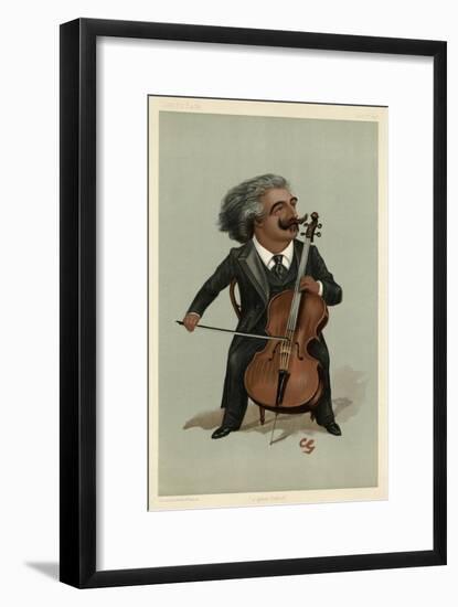 Hollman the Cellist-null-Framed Art Print