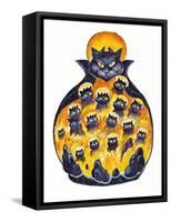 Holloween Cats-Bill Bell-Framed Stretched Canvas