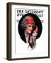 "Holloween Puppet," Saturday Evening Post Cover, October 31, 1925-Charles Sheldon-Framed Premium Giclee Print