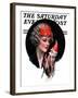 "Holloween Puppet," Saturday Evening Post Cover, October 31, 1925-Charles Sheldon-Framed Giclee Print