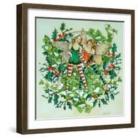 Holly and Ivy-Linda Ravenscroft-Framed Giclee Print