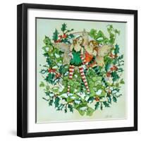 Holly and Ivy-Linda Ravenscroft-Framed Giclee Print