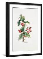 Holly and Rosehips-Nell Hill-Framed Giclee Print