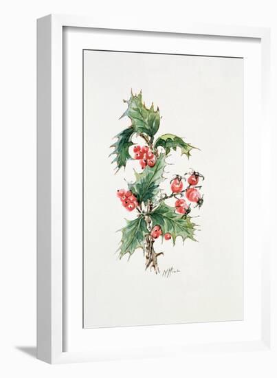 Holly and Rosehips-Nell Hill-Framed Giclee Print