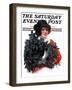 "Holly Bouquet," Saturday Evening Post Cover, December 13, 1924-Charles A. MacLellan-Framed Premium Giclee Print