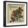 Holly Brand - Covina, California - Citrus Crate Label-Lantern Press-Framed Art Print