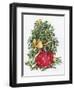 Holly Holiday Bouquet-Kathleen Parr McKenna-Framed Art Print