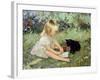 Holly in the Garden with Suki-Paul Gribble-Framed Giclee Print