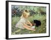 Holly in the Garden with Suki-Paul Gribble-Framed Giclee Print