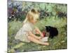 Holly in the Garden with Suki-Paul Gribble-Mounted Giclee Print