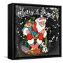 Holly Jolly 3-null-Framed Stretched Canvas