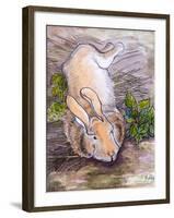 Holly, The Giant Continental Rabbit, 2002-Joan Thewsey-Framed Giclee Print