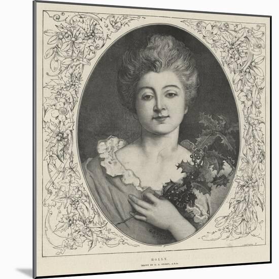 Holly-George Adolphus Storey-Mounted Giclee Print