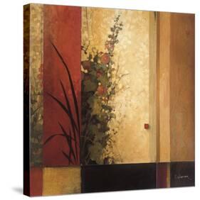 Hollyhock Garden-Don Li-Leger-Stretched Canvas