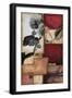 Hollyhock Story 1-DeRosier-Framed Art Print