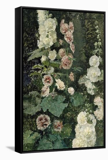 Hollyhocks, 1872-Marià Fortuny-Framed Stretched Canvas