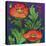 Hollyhocks 316-Howie Green-Stretched Canvas