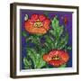 Hollyhocks 316-Howie Green-Framed Giclee Print