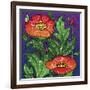 Hollyhocks 316-Howie Green-Framed Giclee Print