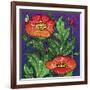 Hollyhocks 316-Howie Green-Framed Giclee Print