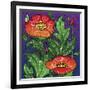 Hollyhocks 316-Howie Green-Framed Giclee Print