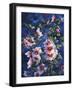 Hollyhocks and Hummingbirds-Jeff Tift-Framed Premium Giclee Print