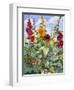 Hollyhocks and Sunflowers, 2005-Christopher Ryland-Framed Premium Giclee Print