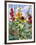 Hollyhocks and Sunflowers, 2005-Christopher Ryland-Framed Giclee Print